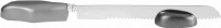 Yair Emanuel Judaica Anodized Aluminum Knife and Stand Silver Matte