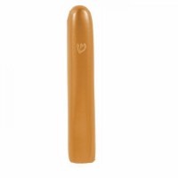 Yair Emanuel Anodized Aluminum Mezuzah Case Medium 10CM Thin Curved Gold