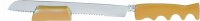Yair Emanuel Judaica Anodized Aluminum Serrated Knife and Stand Gold