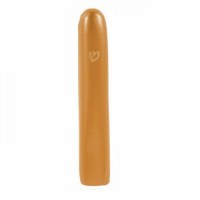 Yair Emanuel Anodized Aluminum Mezuzah Case Large 12CM Thin Curved Gold