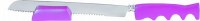 Yair Emanuel Judaica Anodized Aluminum Serrated Knife and Stand Pink
