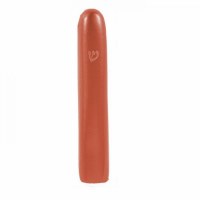 Yair Emanuel Anodized Aluminum Mezuzah Case Large 12CM Thin Curved Orange