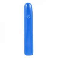 Yair Emanuel Anodized Aluminum Mezuzah Case Large 12CM Thin Curved Blue