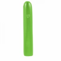 Yair Emanuel Anodized Aluminum Mezuzah Case Large 12CM Thin Curved Green