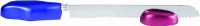 Yair Emanuel Judaica Anodized Aluminum Knife and Stand Blue & Red