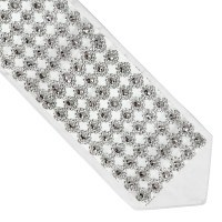 Atara Silver Colored Circle Flowers Design