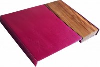 Yair Emanuel Judaica Aluminum and Wood Challah Board Red