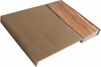 Yair Emanuel Judaica Aluminum and Wood Challah Board Gold