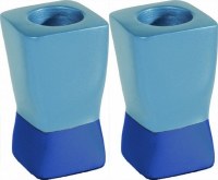 Yair Emanuel Candlesticks Blues Small Anodized Aluminum