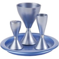 Yair Emanuel Anodized Aluminum Havdallah Set - Blue