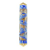 Yair Emanuel Laser Cut Hand Painted Mezuzah Case Large Train Blue