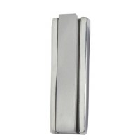 Yair Emanuel Aluminum Mezuzah Case 2 Part 10cm Silver