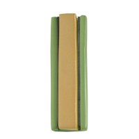 Yair Emanuel Aluminum Mezuzah Case 2 Part 10cm Gold & Silver