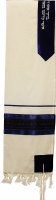 Tallit Wool Blue & Gold #GSB951