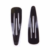 Strong Yarmulka Hair Clips Black 10 Pack