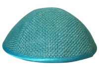 iKippah Aqua Burlap Size 3