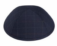 iKippah Navy Checker Size 4