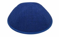 iKippah Royal Blue Burlap Size 3