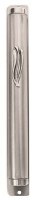 Mezuzah Case Sleek Pewter Shin Design 12cm
