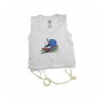 Undershirt Tzitzis Cotton with Silk Screened Thomas Design Size 2