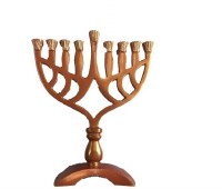Bronze Candle Menorah 7.5"
