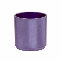 Yair Emanuel Anodized Aluminum Tea Light Single Candle Holder Modular Stackable Purple