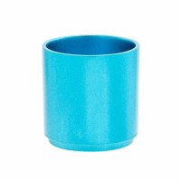 Yair Emanuel Anodized Aluminum Tea Light Single Candle Holder Modular Stackable Turquoise