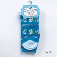 Chanukah Crew Socks Dreidel Design Adult Size 9-11