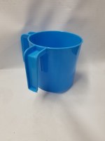Plastic Wash Cup Sky Blue 4.75"
