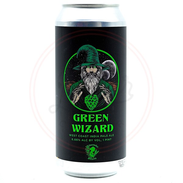 Green Wizard 16oz Can Craft Beer Cellar Belmont