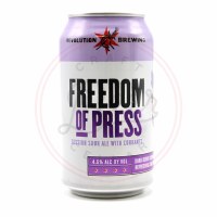 Freedom Of Press - 12oz Can