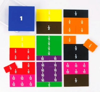 Fraction Squares Printed