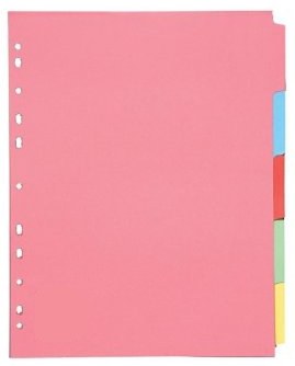 Subject Dividers - 5 part