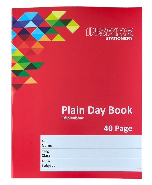 40pg Plain Day Book - 10pk