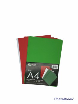 A4 Card Christmas Pack 50