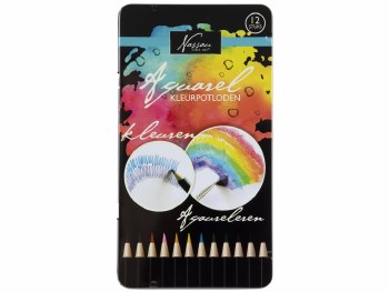 Aquarel Pencils 12 in Tin