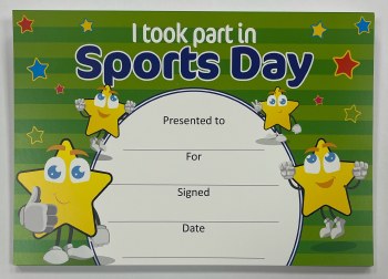 Award Certificate - Sports Day