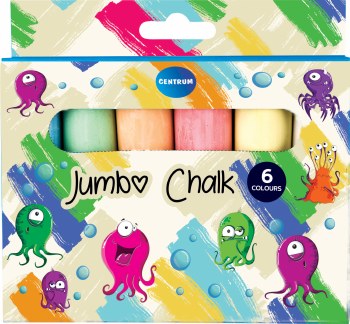 Coloured Jumbo Chalk (6)