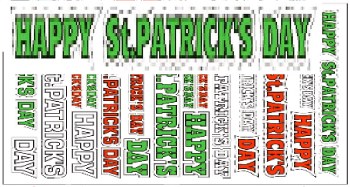 Seasonal Stickers St Patricks