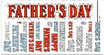 Seasonal Stickers Fathers Day