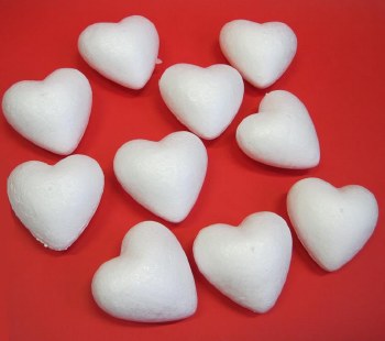 Polystyrene Hearts - 10