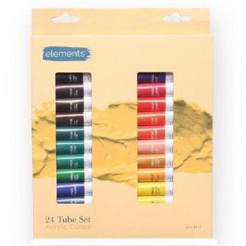 Elements Acrylic Colours 24