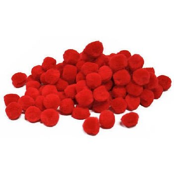 Pom Poms - 25mm &amp; 40mm Red