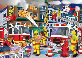 Firefighter wooden Puzzle (100