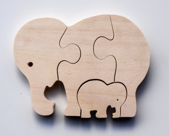 Parent+Baby Jigsaw - Elephant