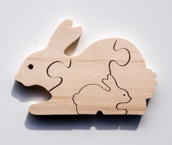 Parent+Baby Jigsaw- Rabbit