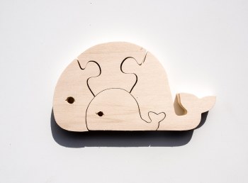 Parent+Baby Jigsaw - Whale