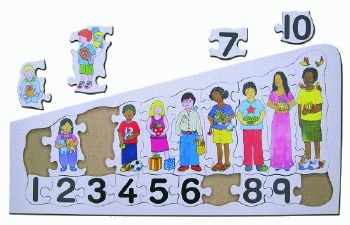 Puzzle Children Counting Tray