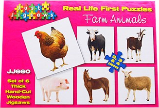 Real Life Puzzles Farm Animals