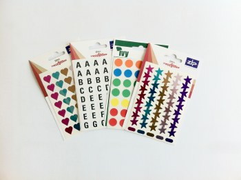 Stickers - Colourful Hearts